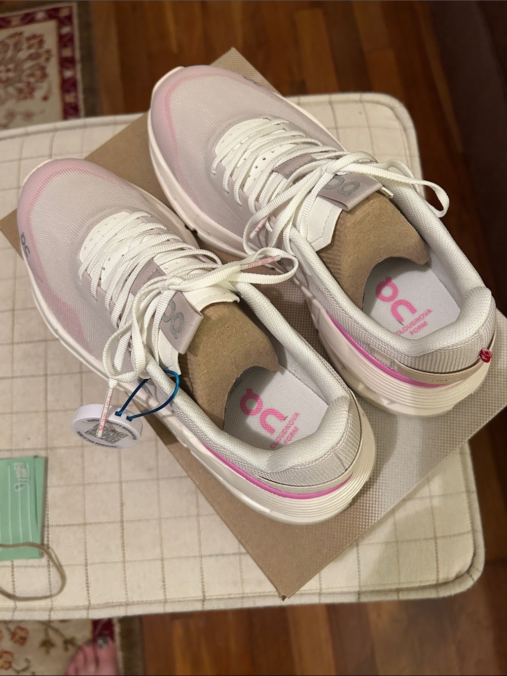 On Running Women's Cloudnova Sneakers in Pearl/Raspberry/New with box/Size 6